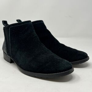 UGG McClaire 1105909 Size 9.5 Black Bootie Suede Elastic Gore Leather Ankle